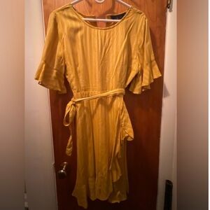 Yellow striped dress